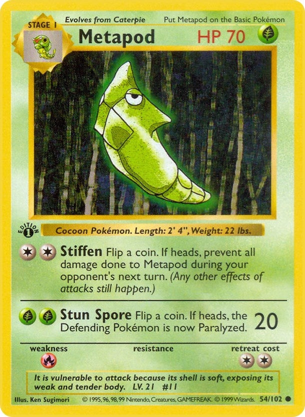 Image for Metapod (054/102) [Base Set (Shadowless)]