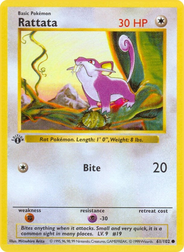 Image for Rattata (061/102) [Base Set (Shadowless)]