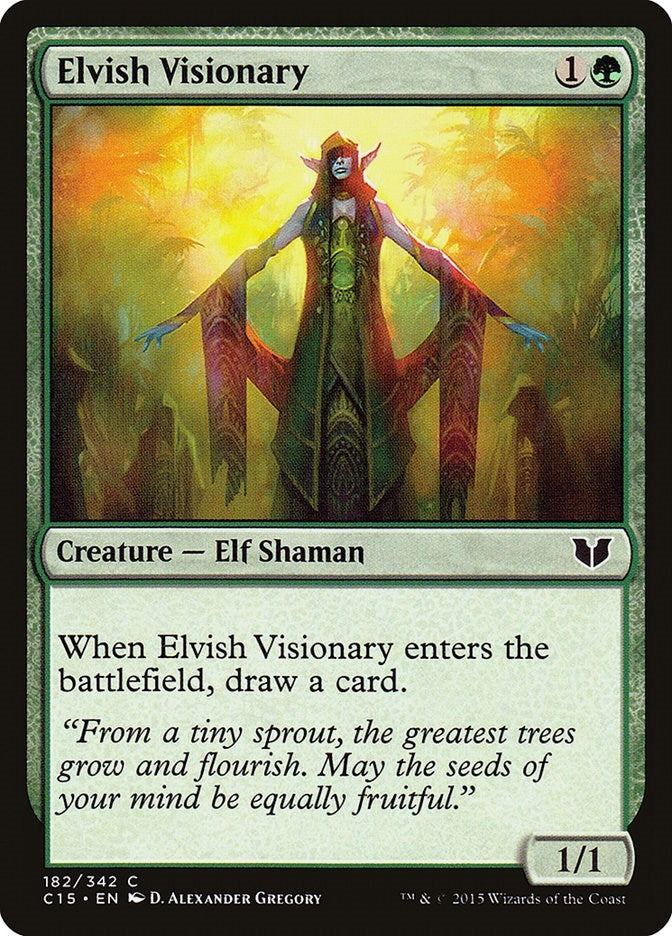 Image for Elvish Visionary (162) [Commander 2015]