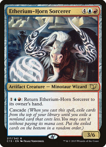 Image for Etherium-Horn Sorcerer (217) [Commander 2015]