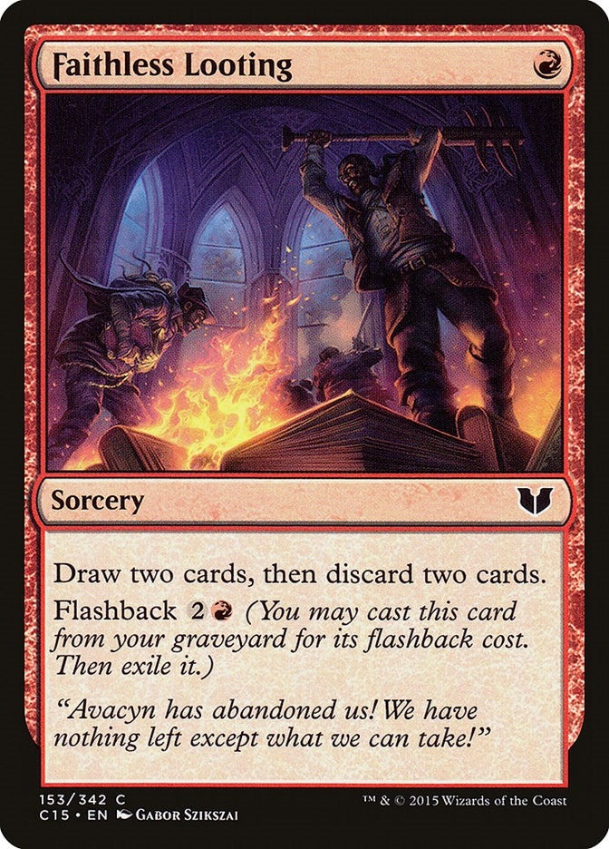 Image for Faithless Looting (153) [Commander 2015]