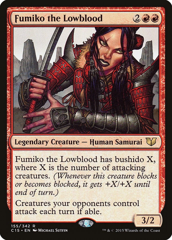 Image for Fumiko the Lowblood (155) [Commander 2015]