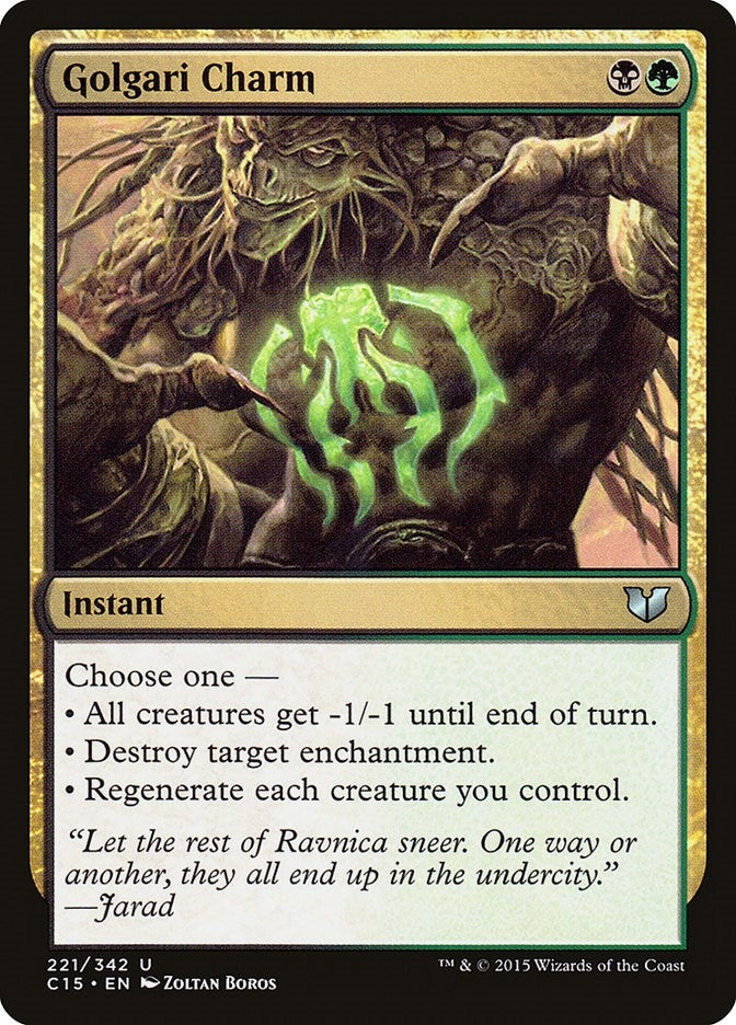 Image for Golgari Charm (221) [Commander 2015]