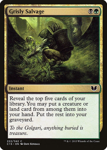Image for Grisly Salvage (222) [Commander 2015]