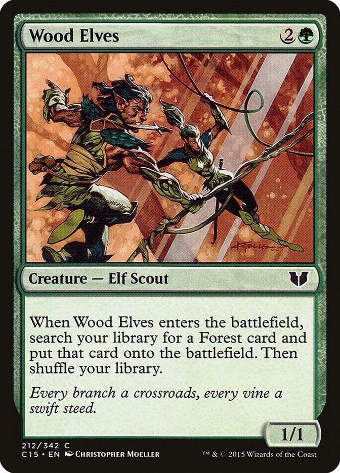 Image for Wood Elves (212) [Commander 2015]