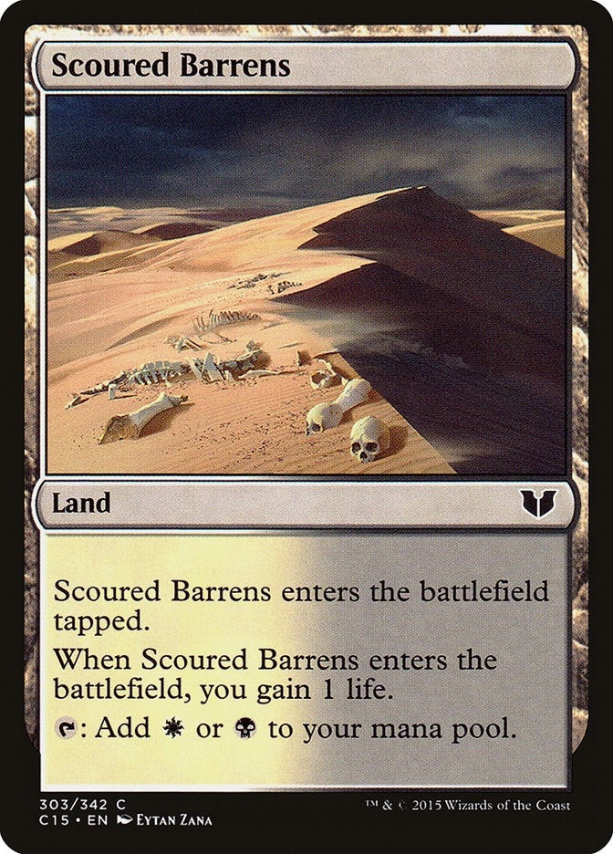Image for Scoured Barrens (303) [Commander 2015]