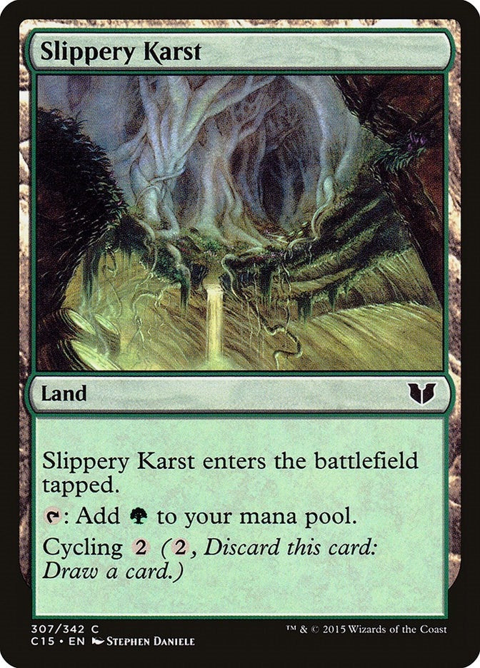 Image for Slippery Karst (307) [Commander 2015]