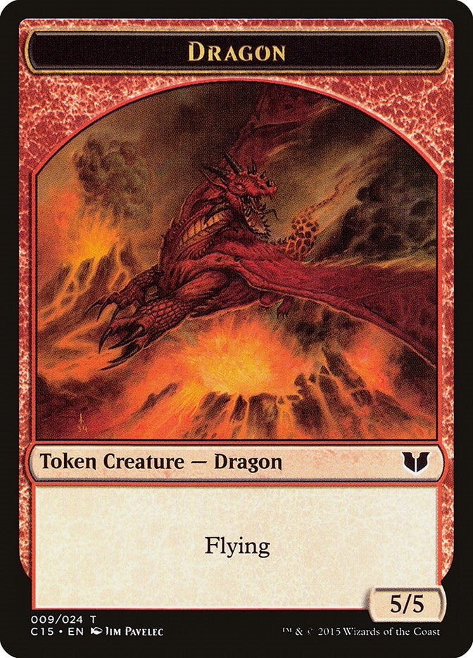 Image for Dragon // Dragon Double-Sided Token (9 // 9) [Commander 2015]