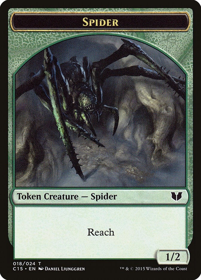 Image for Spider // Wolf Double-Sided Token (18 // 19) [Commander 2015]