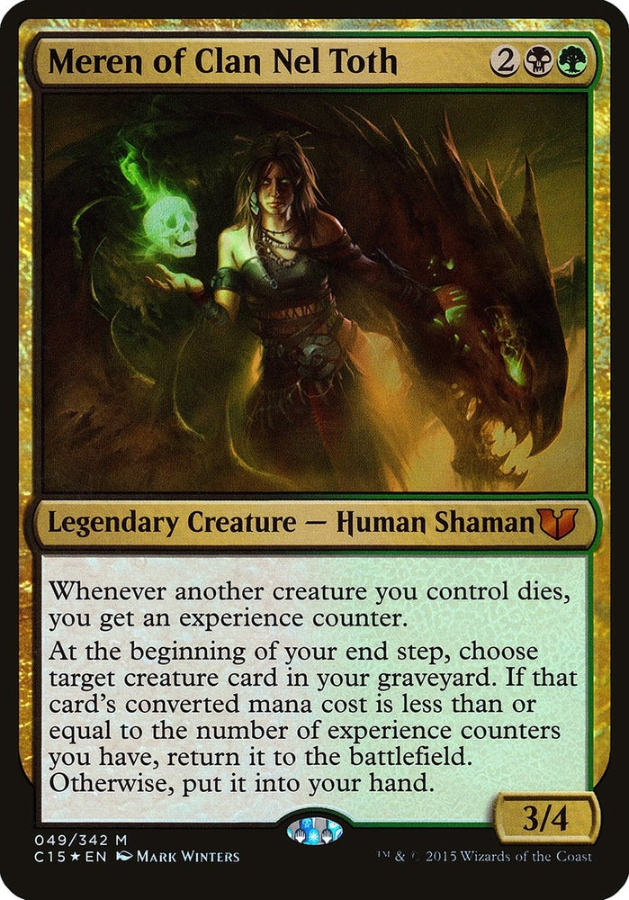 Image for Meren of Clan Nel Toth (Commander 2015) (49) [Oversize Cards]