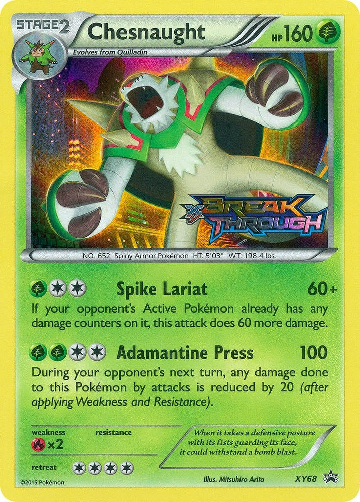Image for Chesnaught (Prerelease) (XY68) [XY Promos]