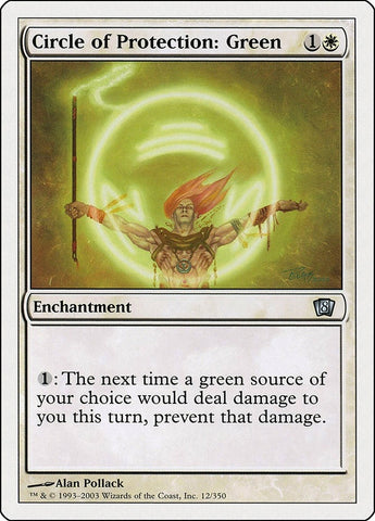 Image for Circle of Protection: Green (12) (8ED)