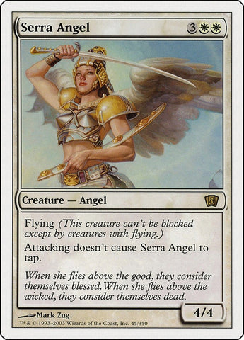 Image for Serra Angel (45) - Magic: The Gathering