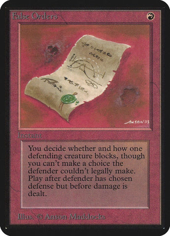 Image for False Orders [Alpha Edition]