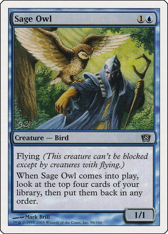 Image for Sage Owl (98) - Magic: The Gathering