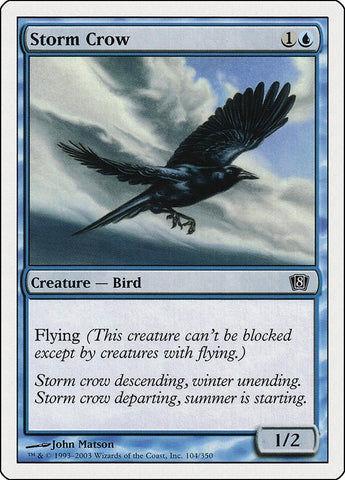 Image for Storm Crow (104) - Magic: The Gathering