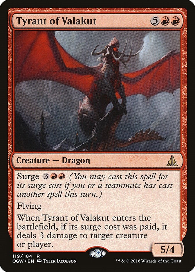 Image for Tyrant of Valakut (119) [Oath of the Gatewatch]