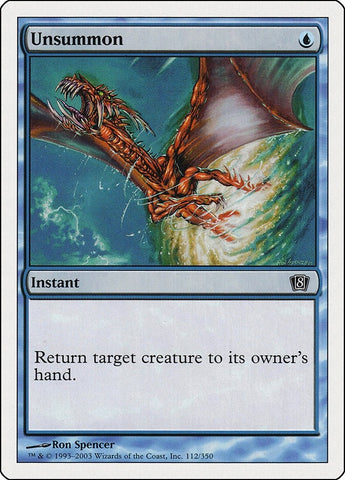 Image for Unsummon (112) - Magic: The Gathering
