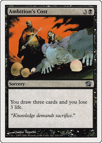 Image for Ambition's Cost (118) (8ED)