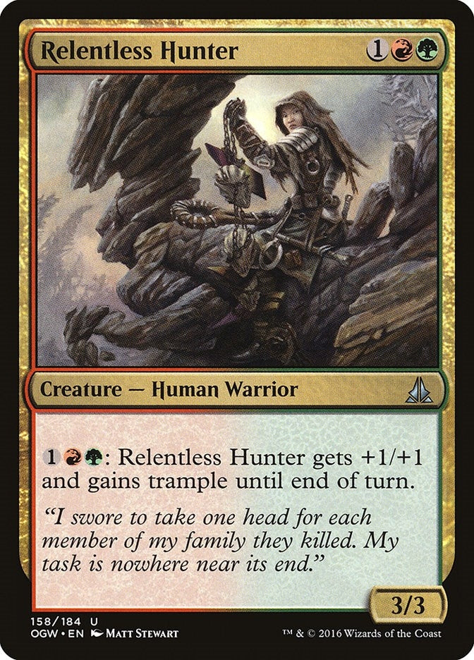 Image for Relentless Hunter (158) [Oath of the Gatewatch]