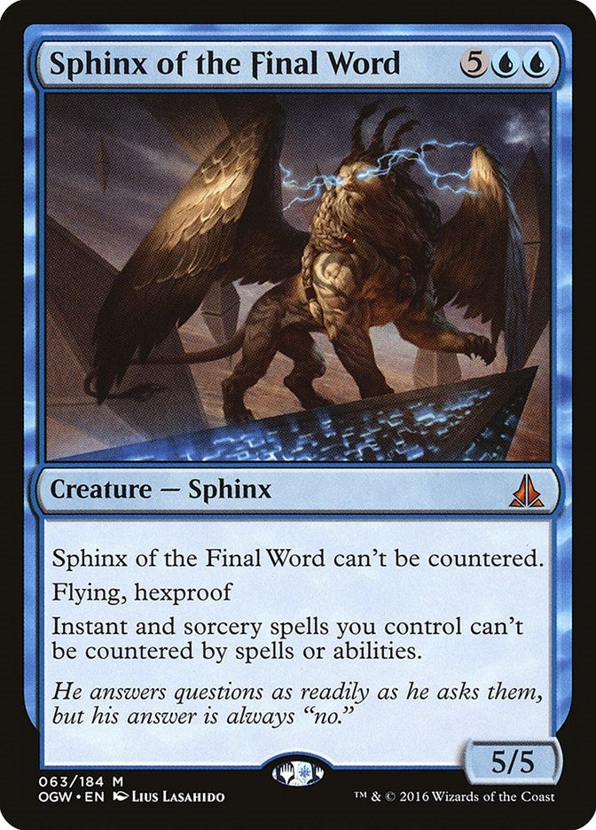 Image for Sphinx of the Final Word (63) [Oath of the Gatewatch]