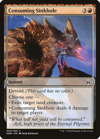 Image for Consuming Sinkhole (94) [Oath of the Gatewatch]
