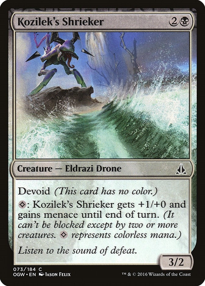 Image for Kozilek's Shrieker (73) [Oath of the Gatewatch]