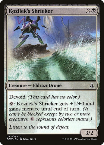 Image for Kozilek's Shrieker (73) [Oath of the Gatewatch]