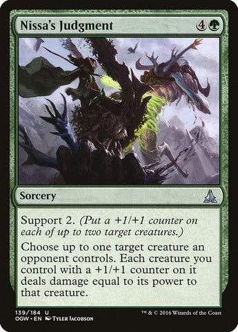 Image for Nissa's Judgment (139) [Oath of the Gatewatch]