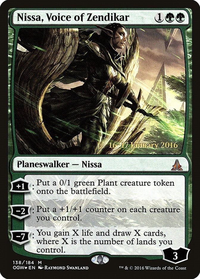 Image for Nissa, Voice of Zendikar (138) [Prerelease Cards]