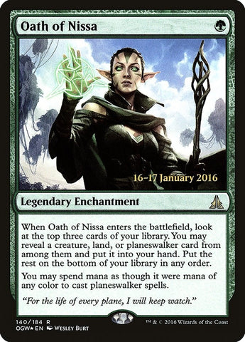 Image for Oath of Nissa (140) [Prerelease Cards]