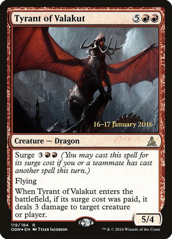 Image for Tyrant of Valakut (119) [Prerelease Cards]
