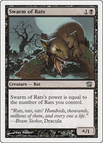 Image for Swarm of Rats (167) - Magic: The Gathering