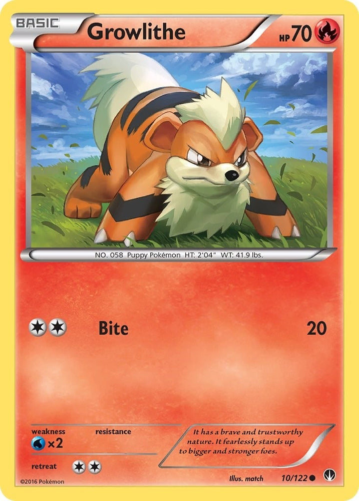Image for Growlithe (10/122) [XY - BREAKpoint]