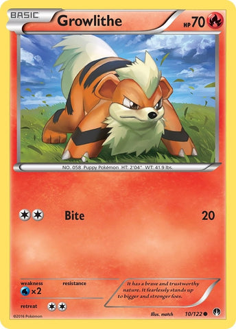 Image for Growlithe (10/122) [XY - BREAKpoint]