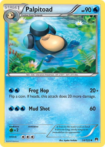 Image for Palpitoad (34/122) [XY - BREAKpoint]