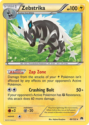 Image for Zebstrika (49/122) - Pokemon