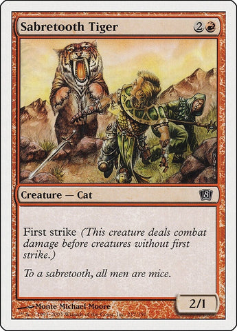 Image for Sabretooth Tiger (217) - Magic: The Gathering