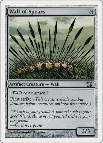 Image for Wall of Spears (320) - Magic: The Gathering