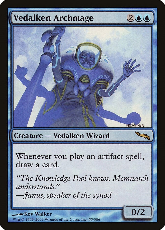 Image for Vedalken Archmage (55) [Mirrodin]