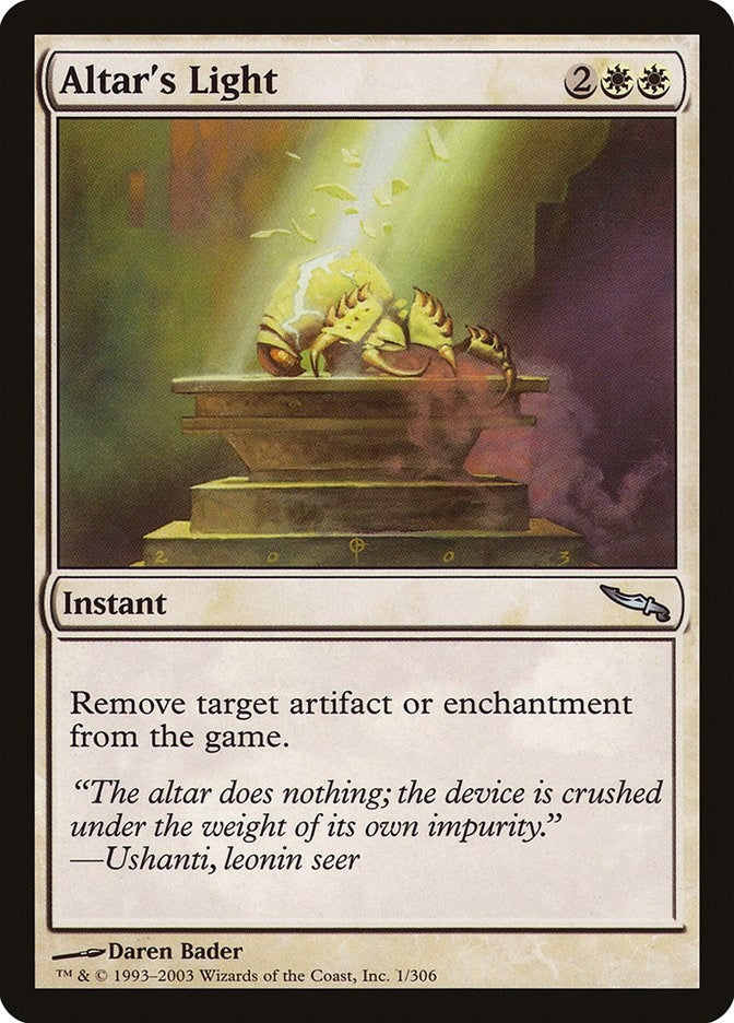 Image for Altar's Light (1) [Mirrodin]