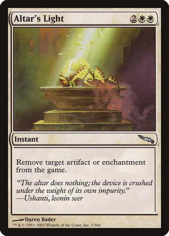 Image for Altar's Light (1) [Mirrodin]