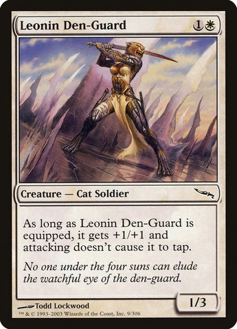 Image for Leonin Den-Guard (9) [Mirrodin]