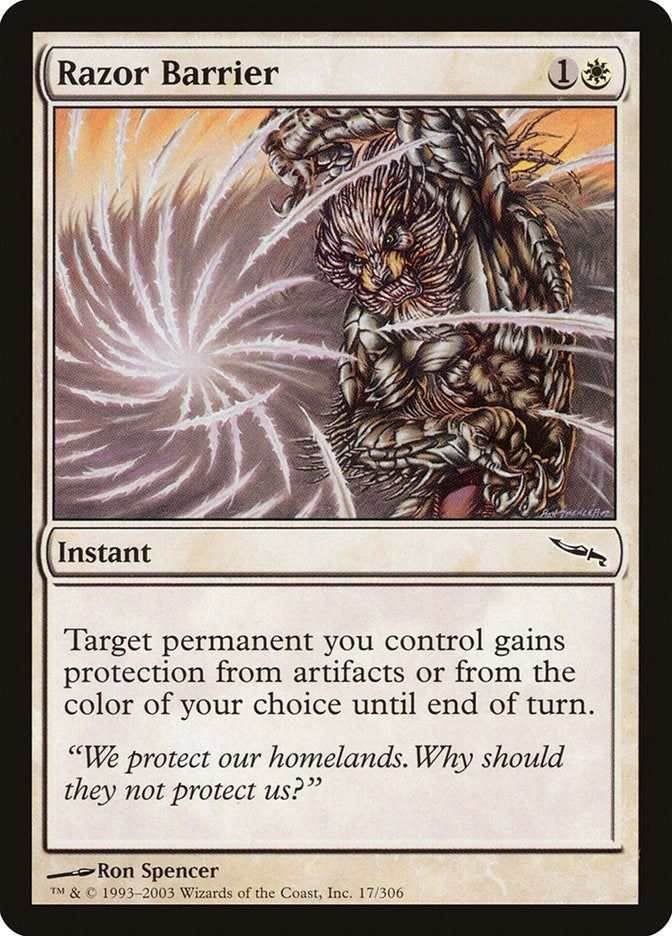 Image for Razor Barrier (17) [Mirrodin]