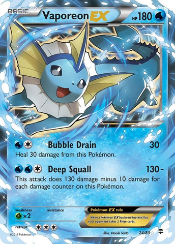 Image for Vaporeon EX (24/83) [Generations]