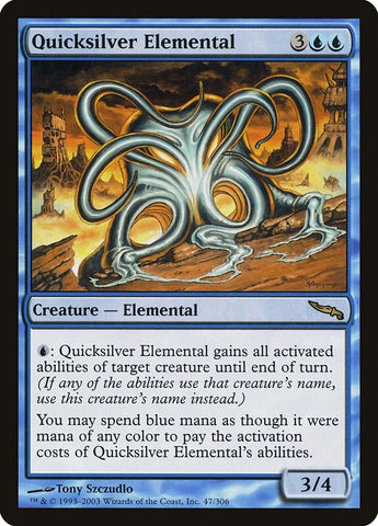 Image for Quicksilver Elemental (47) [Mirrodin]