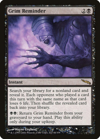 Image for Grim Reminder (66) [Mirrodin]