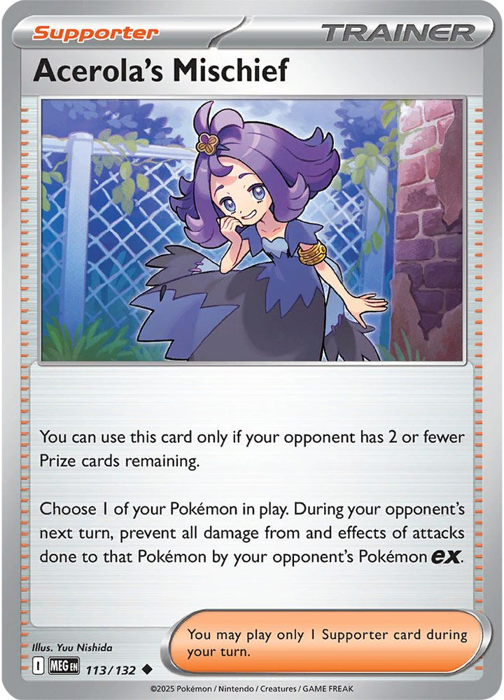 Acerola's Mischief (113/132) (ME01: Mega Evolution)