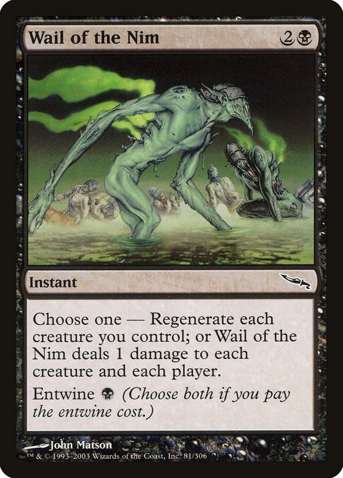 Image for Wail of the Nim (81) [Mirrodin]
