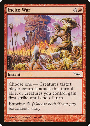 Image for Incite War (96) [Mirrodin]